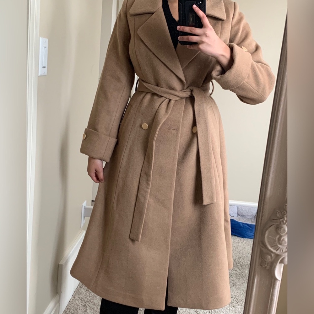 Gaala Paris Camel Vintage Style Swing Coat